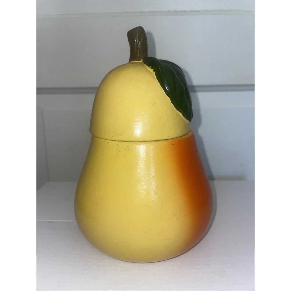 Vintage MCM Pear Candle Unused 7.5